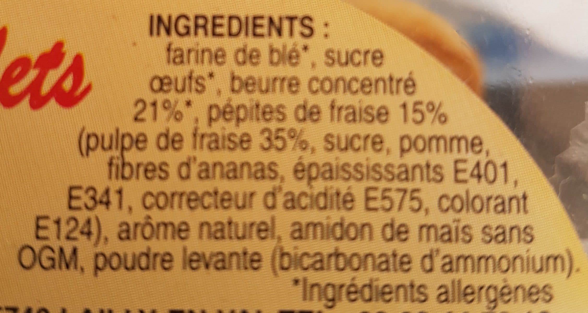 Open Food Facts Palets fraises pur beurre packshot