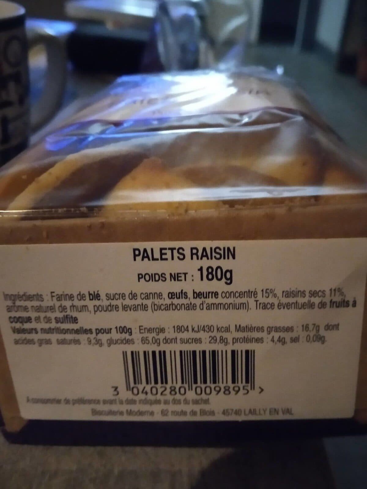 Open Food Facts Palets raisin packshot