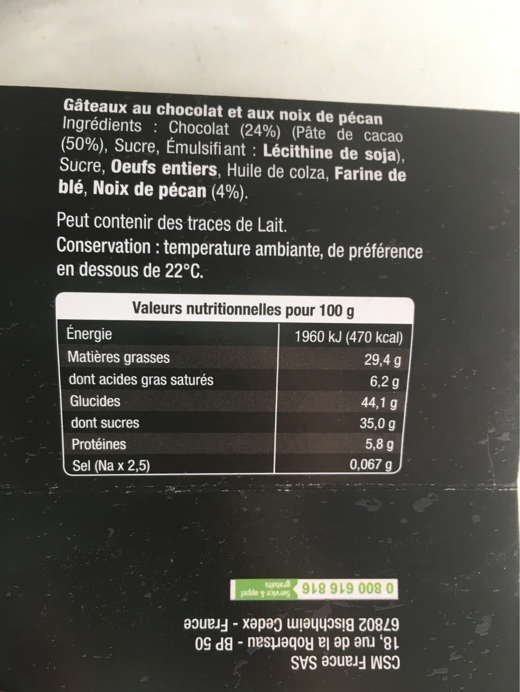 CSM France les Brownies Comme au Brooklyn packshot