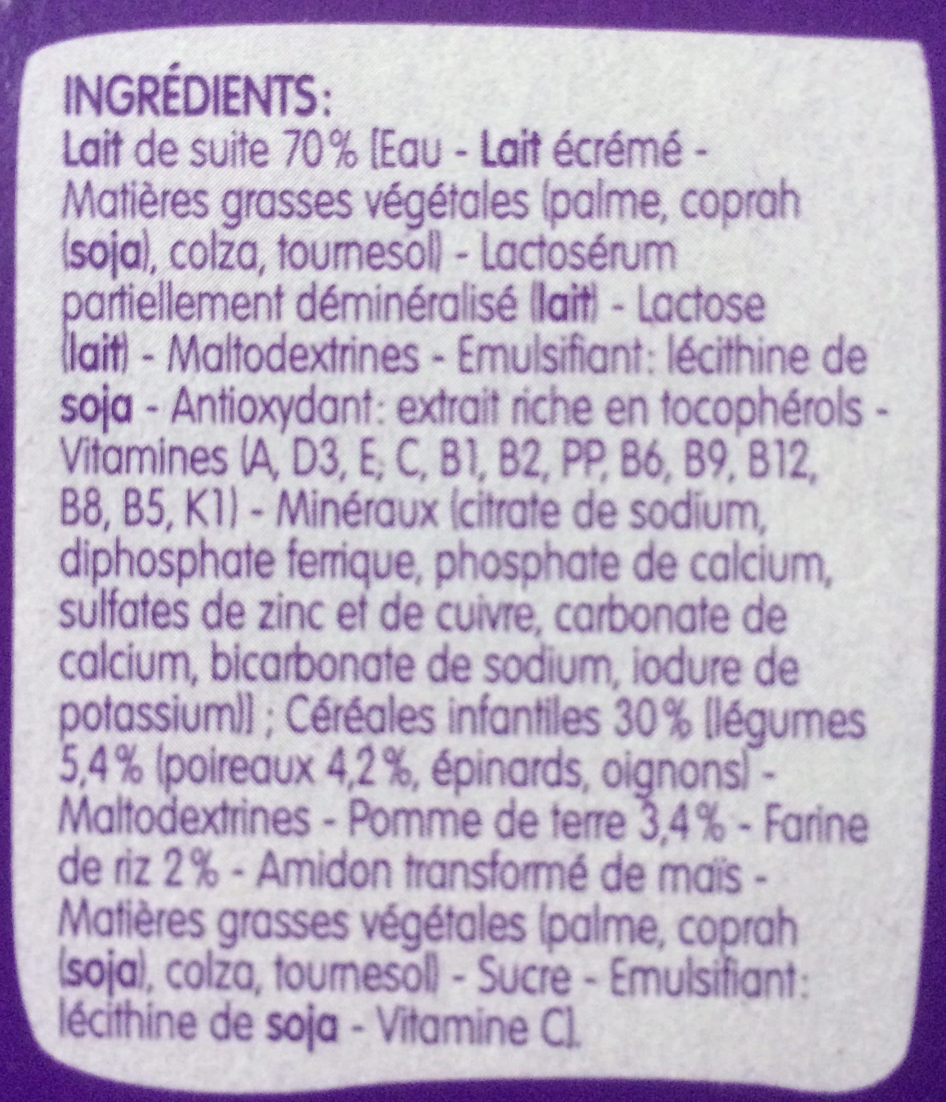 BLEDINA BLEDINA BLEDINER BRIQUES Poireaux Pommes de terre 2x250ml Dès 6 packshot