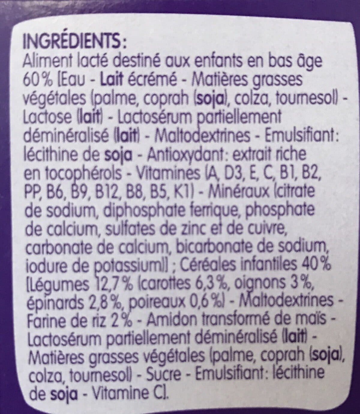 BLEDINA BLEDINA BLEDINER BRIQUES Légumes variés 2x250ml Dés 12 mois packshot