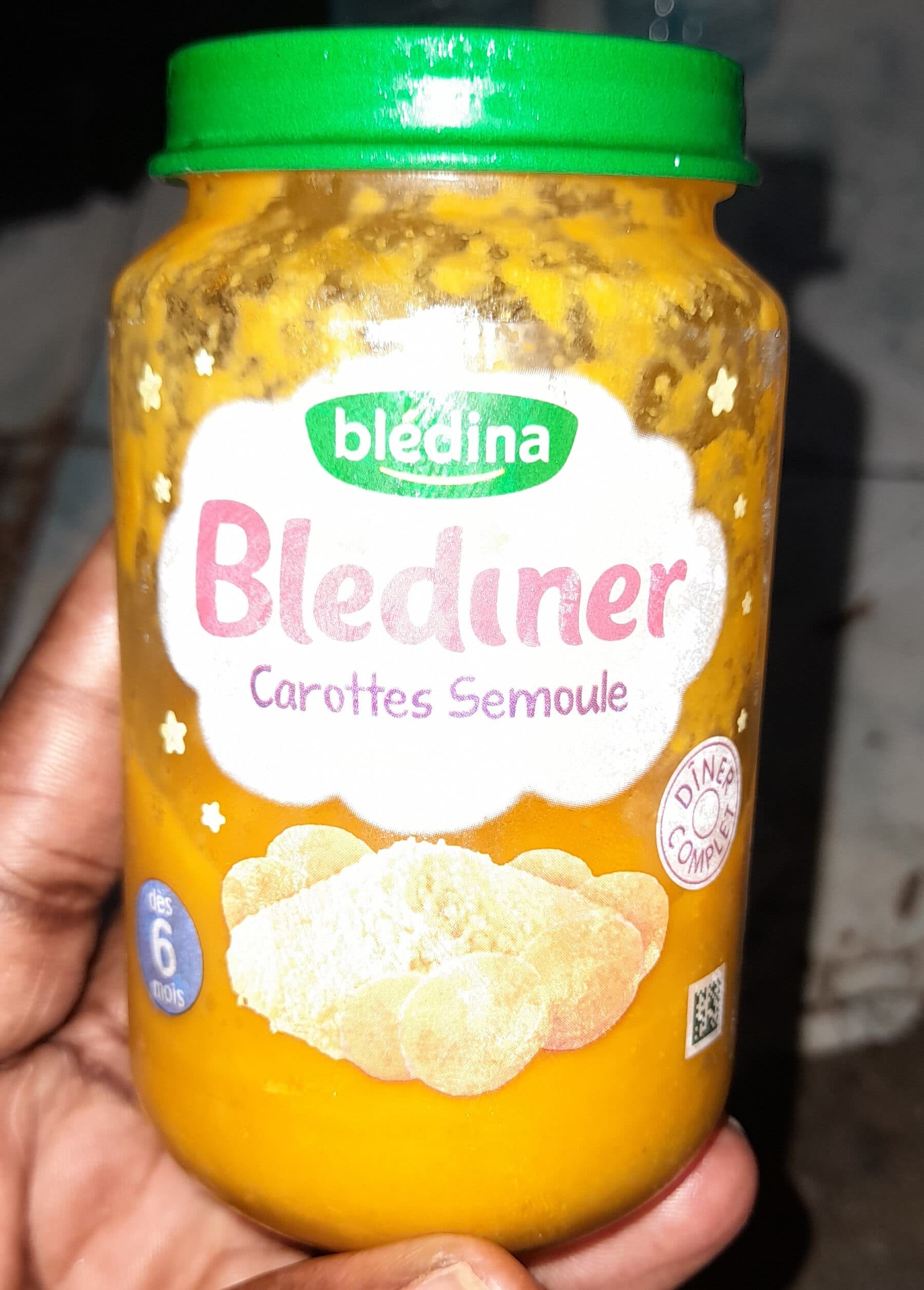 Open Food Facts Bledina Carottes Semoule packshot