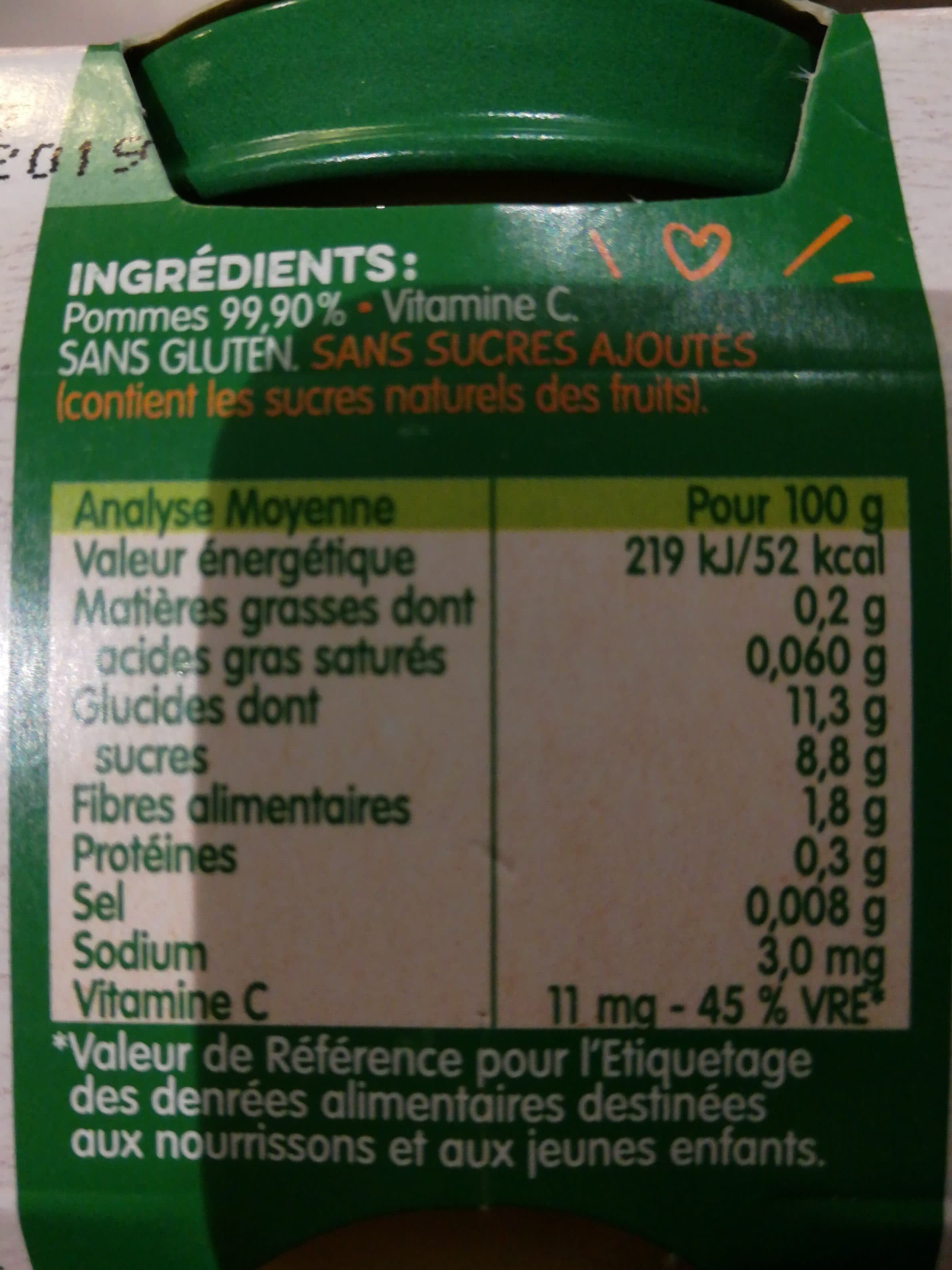 Blédina BLEDINA POTS FRUITS Mon 1er Petit Pot Pommes 2x130g Dès 4/6 Mois packshot