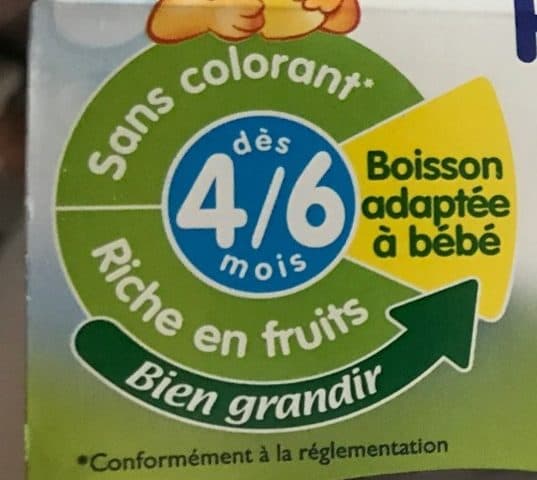Bledina Mini Boisson Pommes Raisins packshot