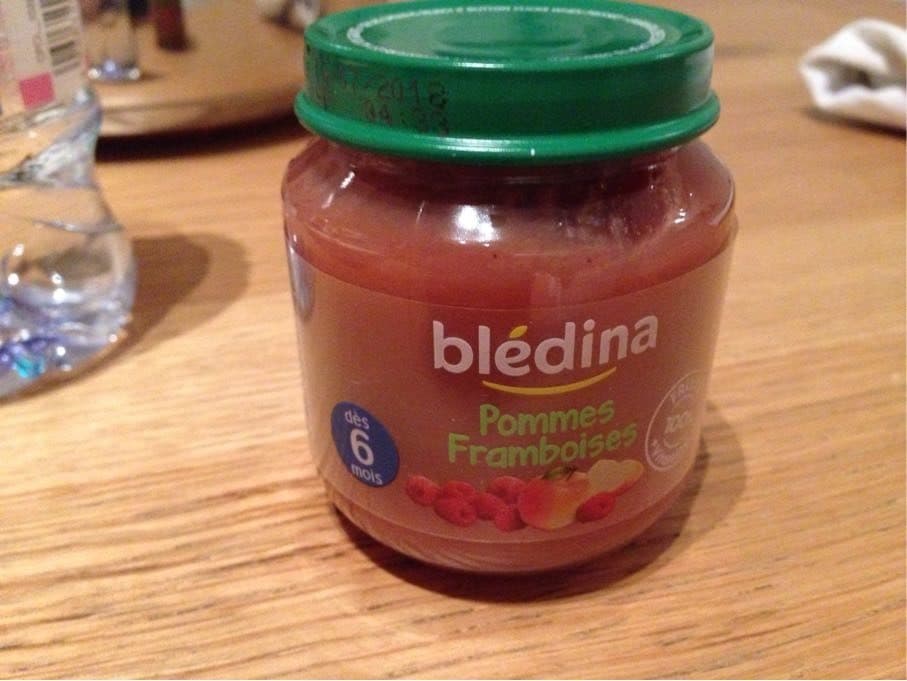 Bledina BLEDINA POTS FRUITS Pommes Framboises 4x130g Dès 6 Mois packshot