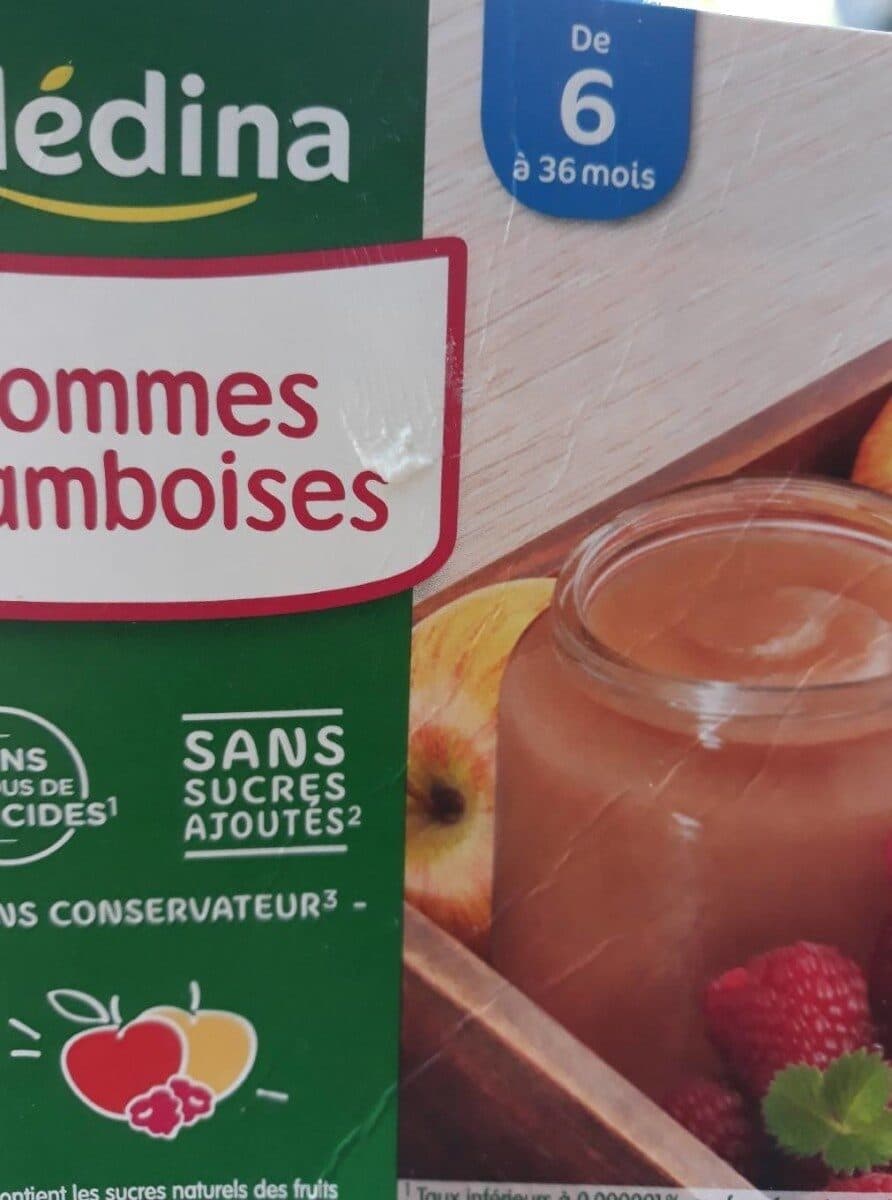 Bledina BLEDINA POTS FRUITS Pommes Framboises 4x130g Dès 6 Mois packshot