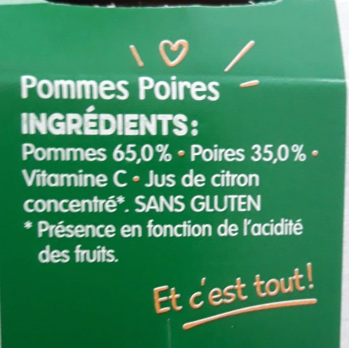 blédina BLEDINA POT FRUITS Pommes Poires 4x130g Dès 4/6 mois packshot