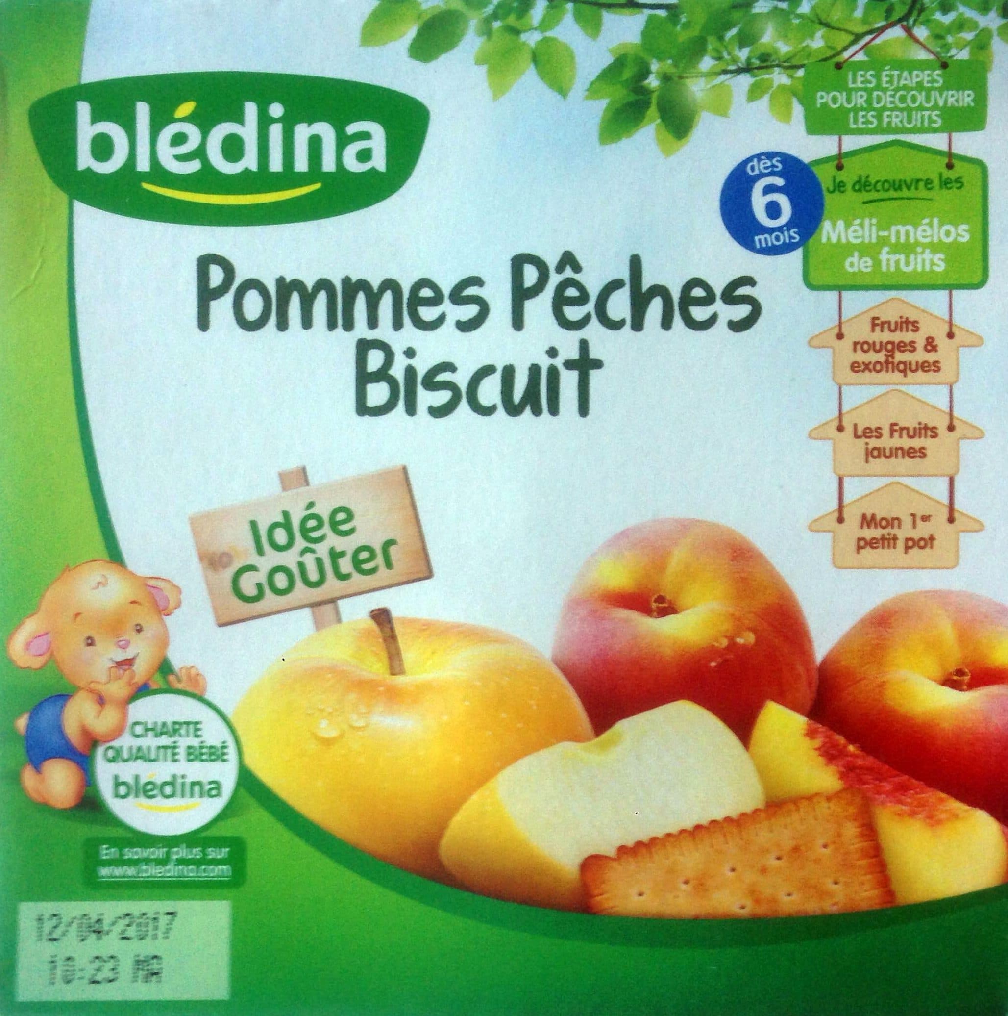 Blédina Pommes Pêches Biscuit packshot
