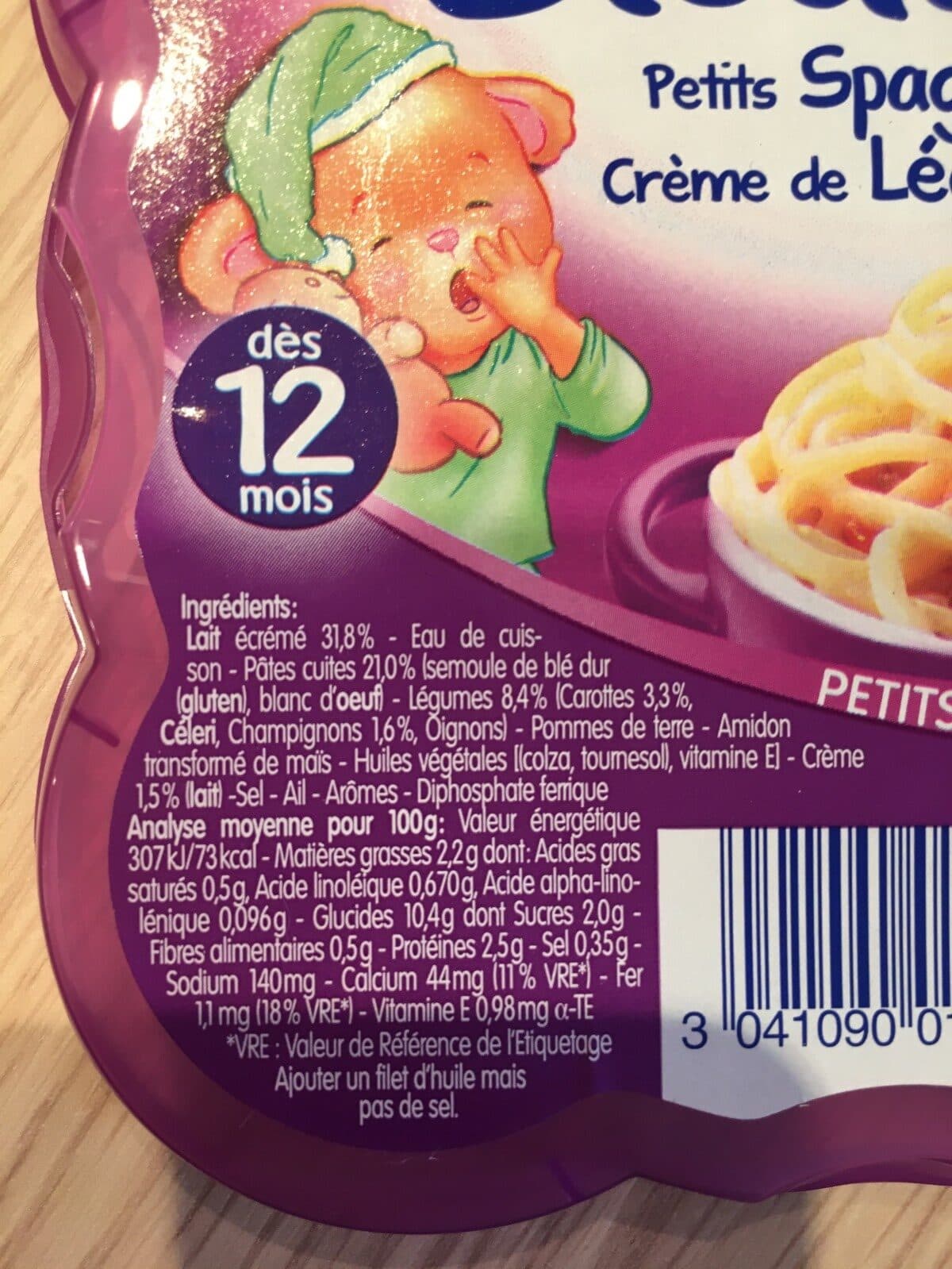 Blédichef Blédichef - Petits spaghetti crème de légumes packshot
