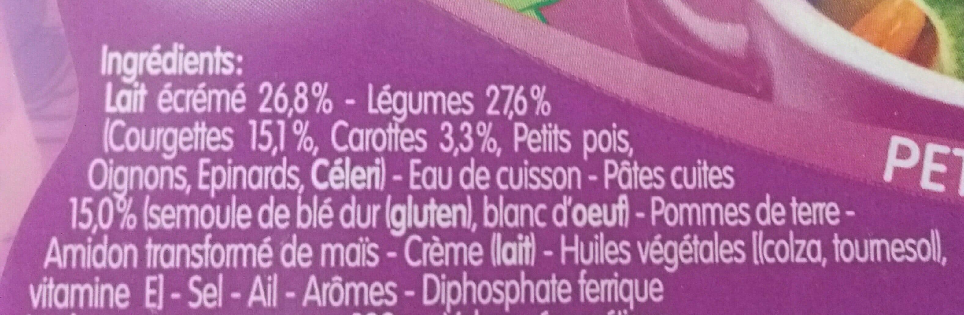 Blédichef Blédichef fondue de courgettes et petits macaroni packshot