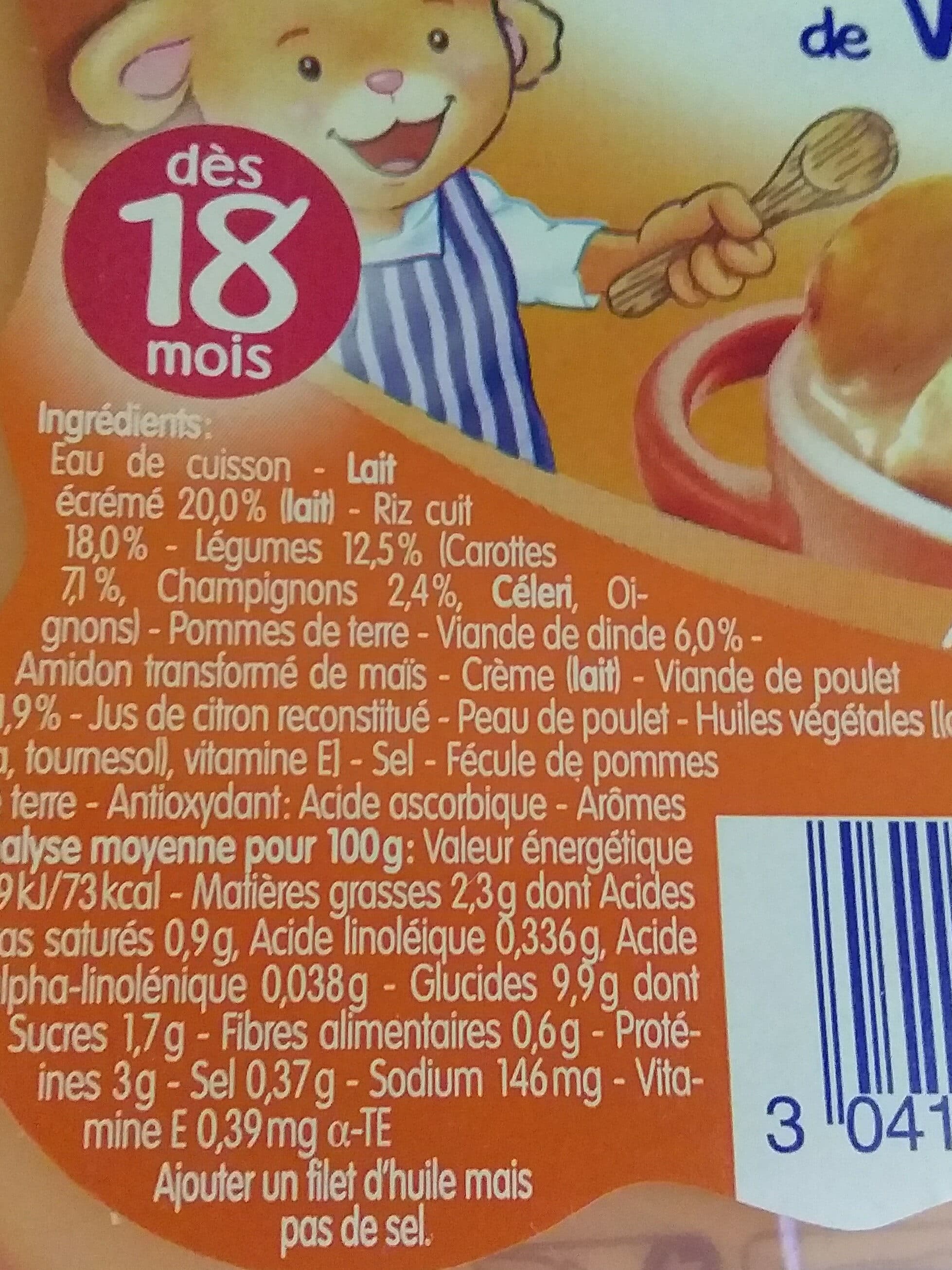 Blédichef Blanquette de volaille packshot