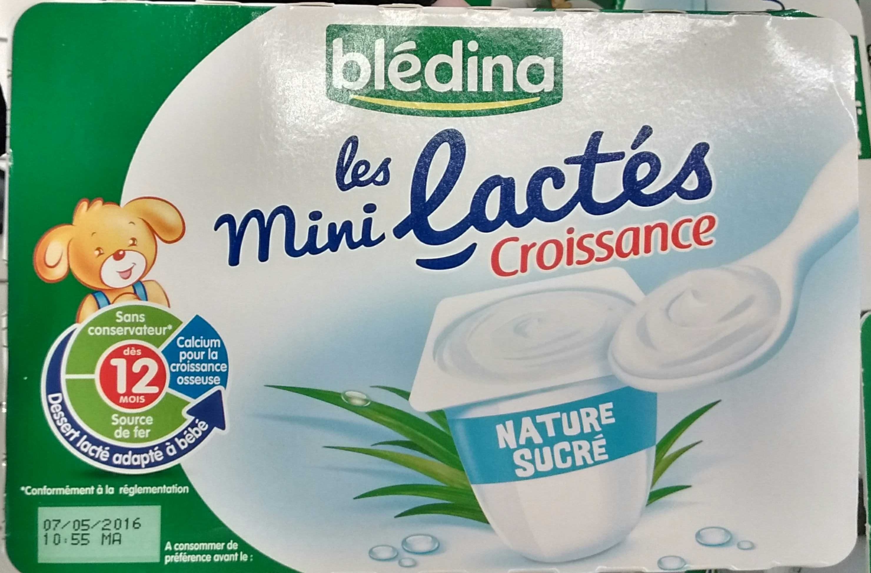 Blédina Les Mini Lactés Croissance Nature Sucré packshot