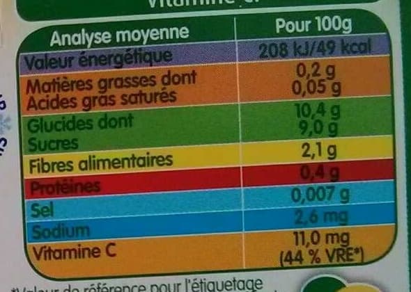 Blédina Pommes Poires Mandarines packshot