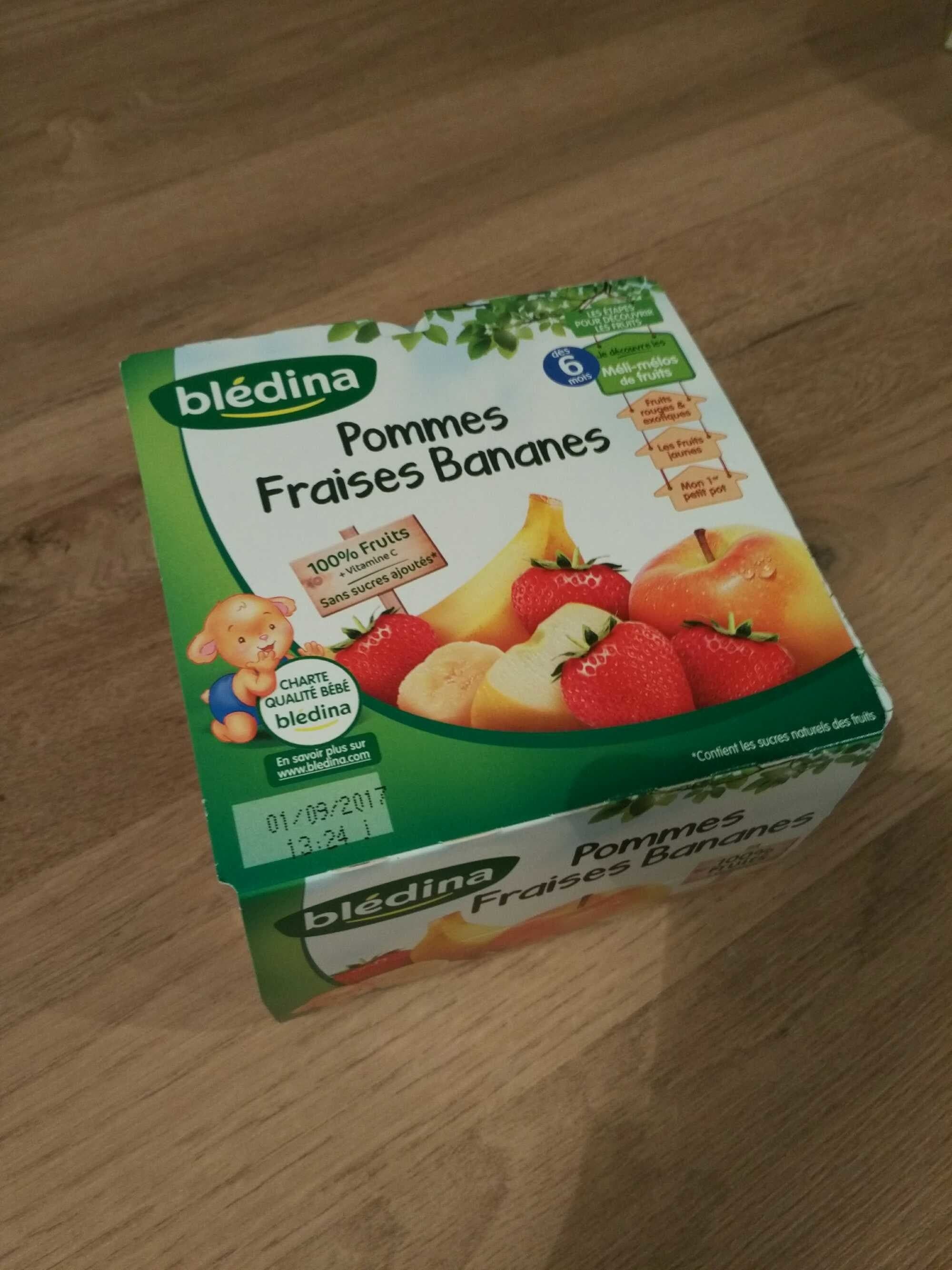 Blédina Pommes fraises bananes packshot
