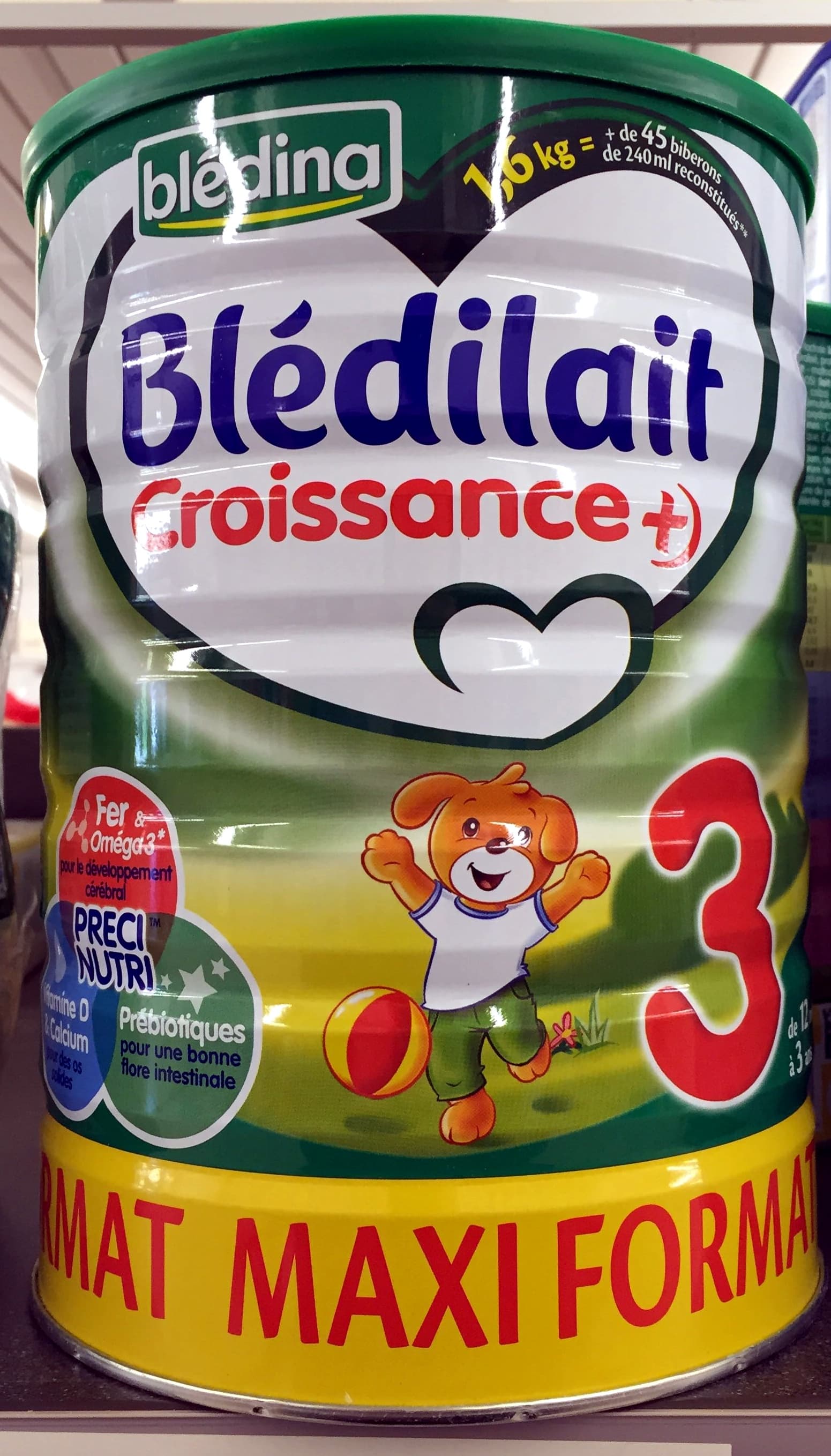 Bledilait BLEDILAIT Croissance + Maxi Format 1,6kg De 1 à 3 ans packshot