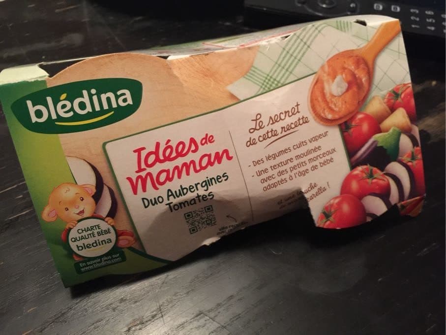 Bledina Duo Aubergine Tomate, dès 8 mois, 2x200g packshot