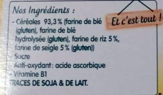 Blédina Blédine multicéréales packshot