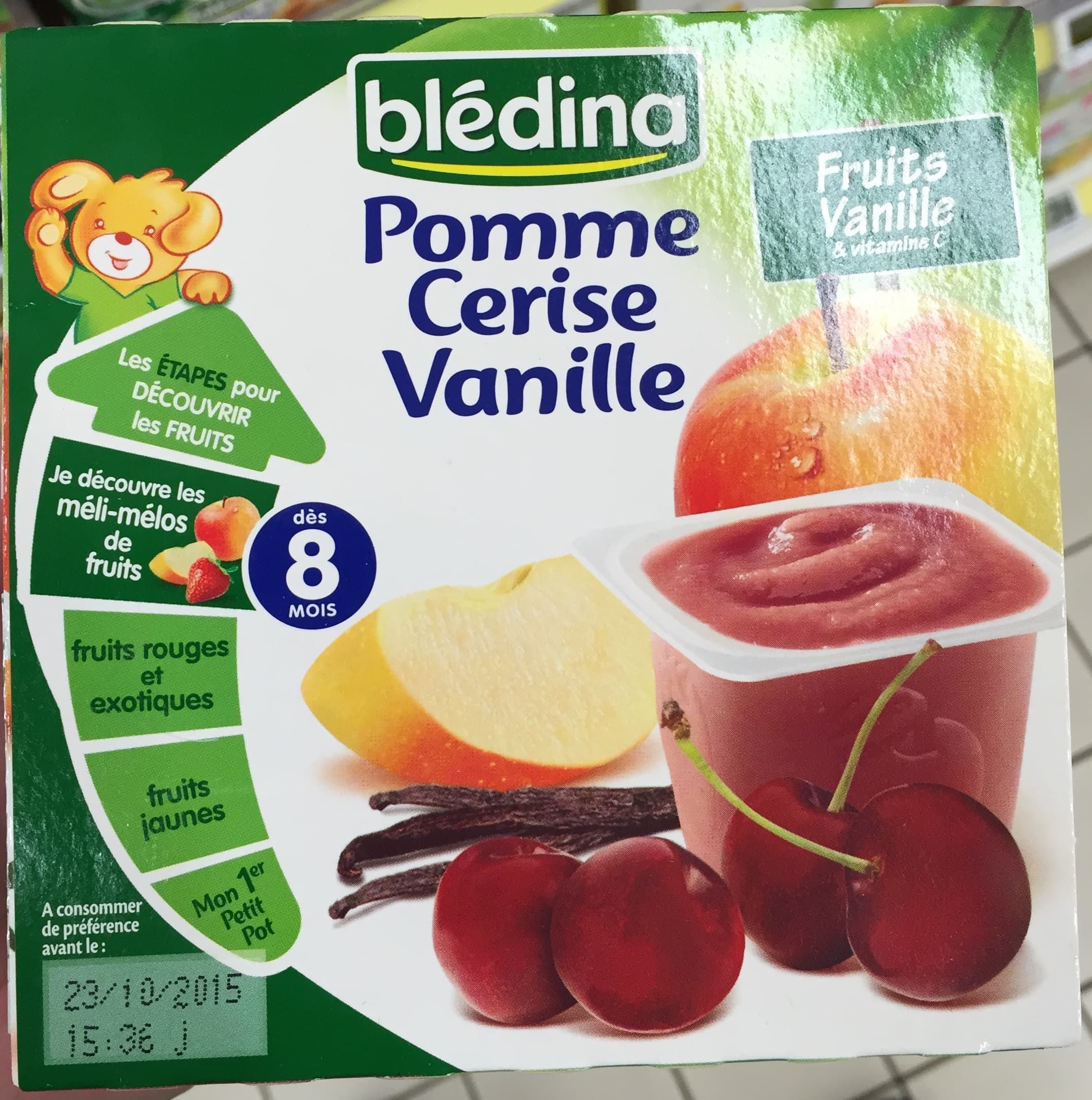 Blédina Pomme Cerise Vanille packshot