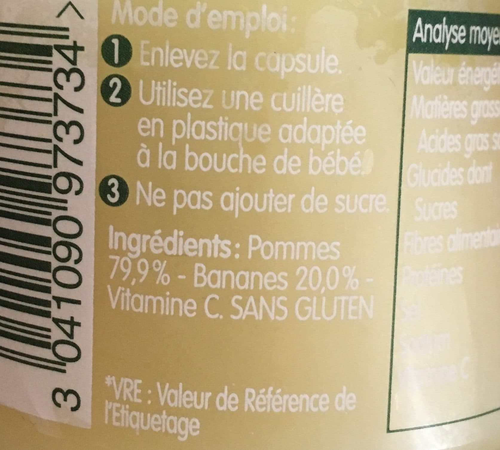 Bledina Fr 130g pomme banane packshot