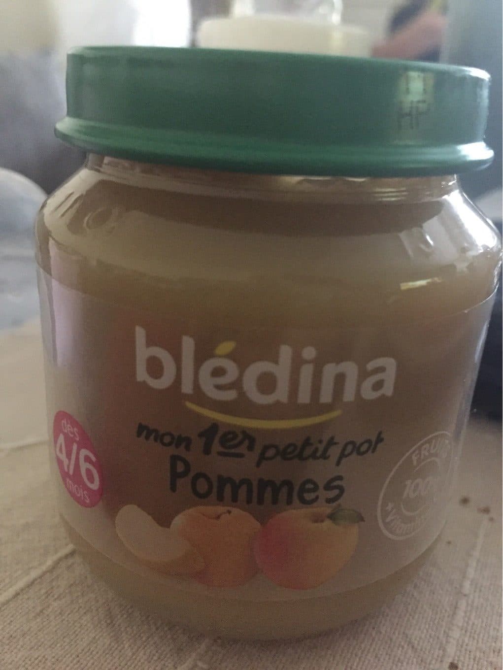 Bledina Bledina Mon 1er Petit Pot Fruit 130 g 4-6 Mois, Pomme Par 1 packshot