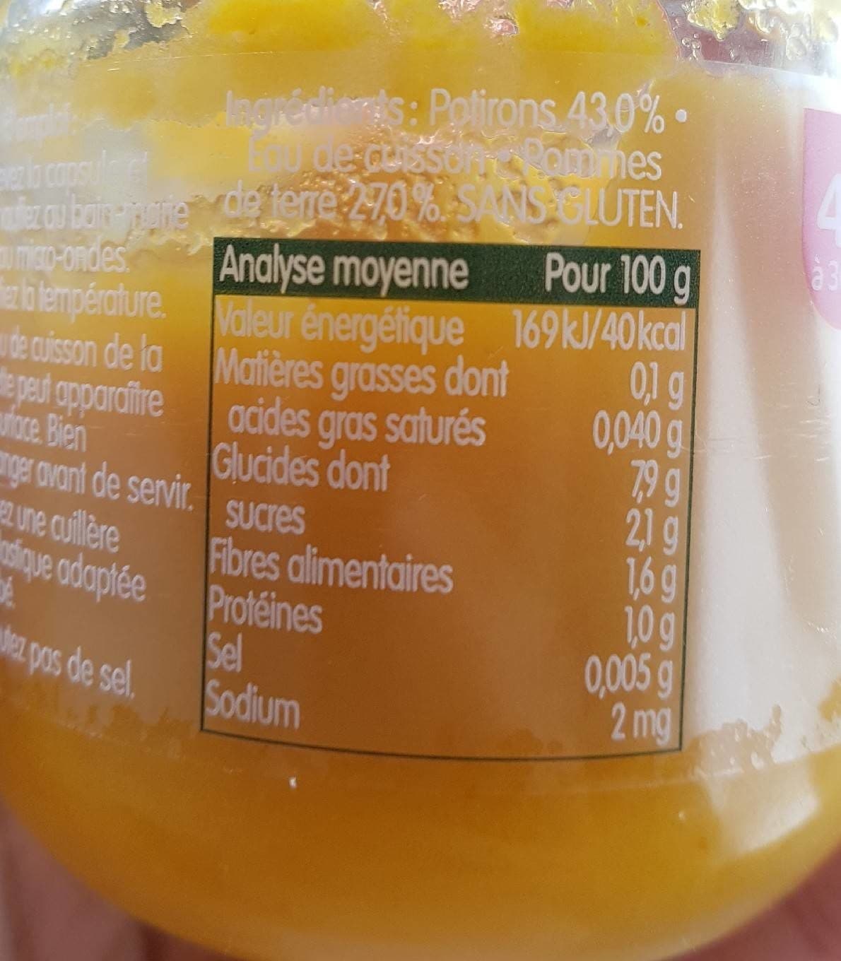 Bledina Blédina - Petit Pot Potiron -130GR packshot