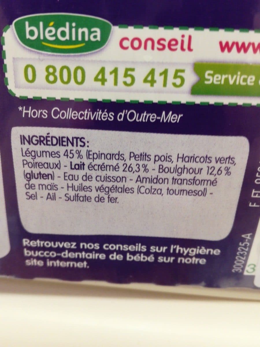 Blédina BLEDINER BOLS 4x200g 2 Pâtes tomates courgettes gruyère / 2 Farandole de légumes verts et boulghour Dès 12 mois packshot