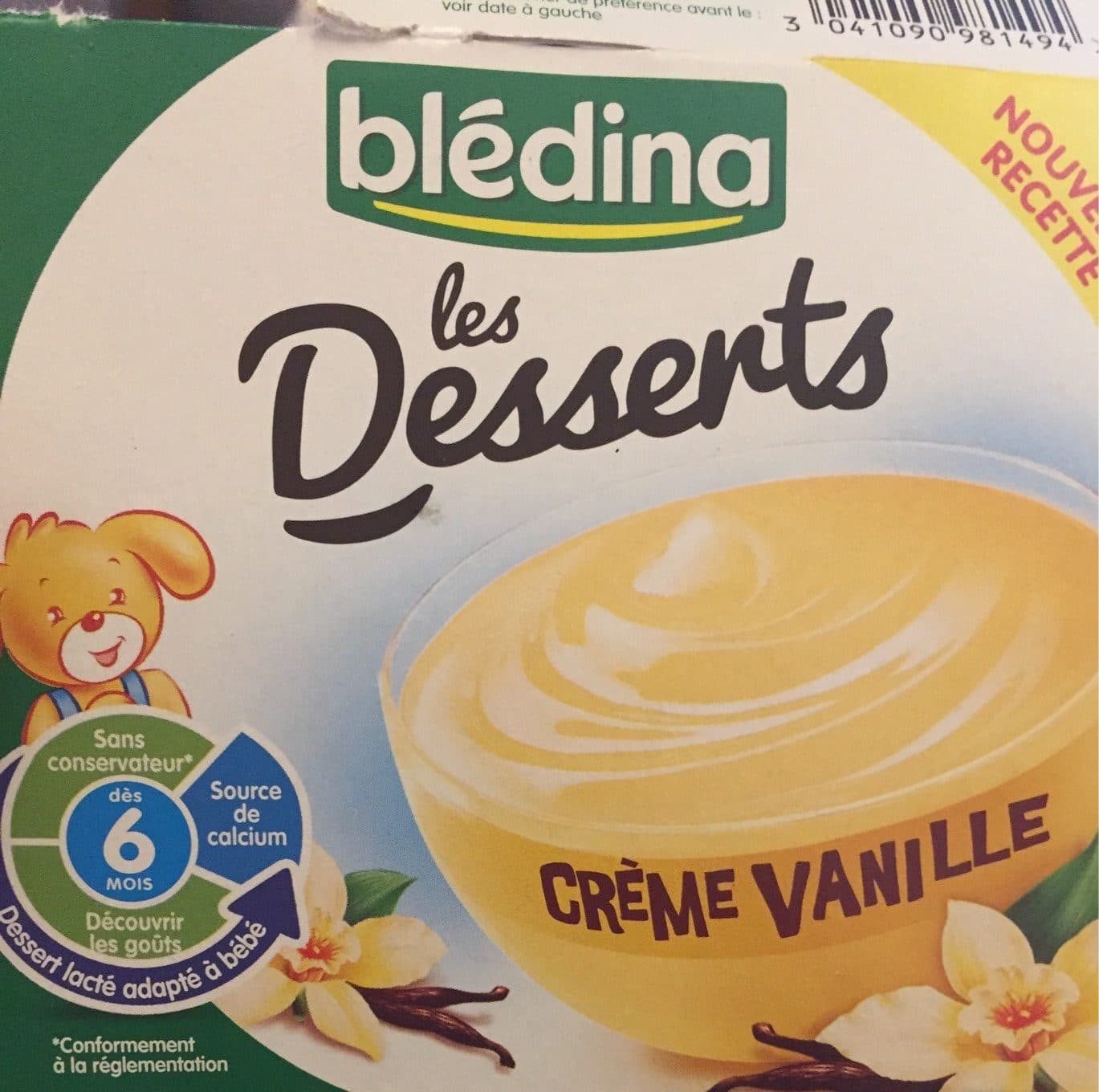 Bledina Desserts vanille packshot