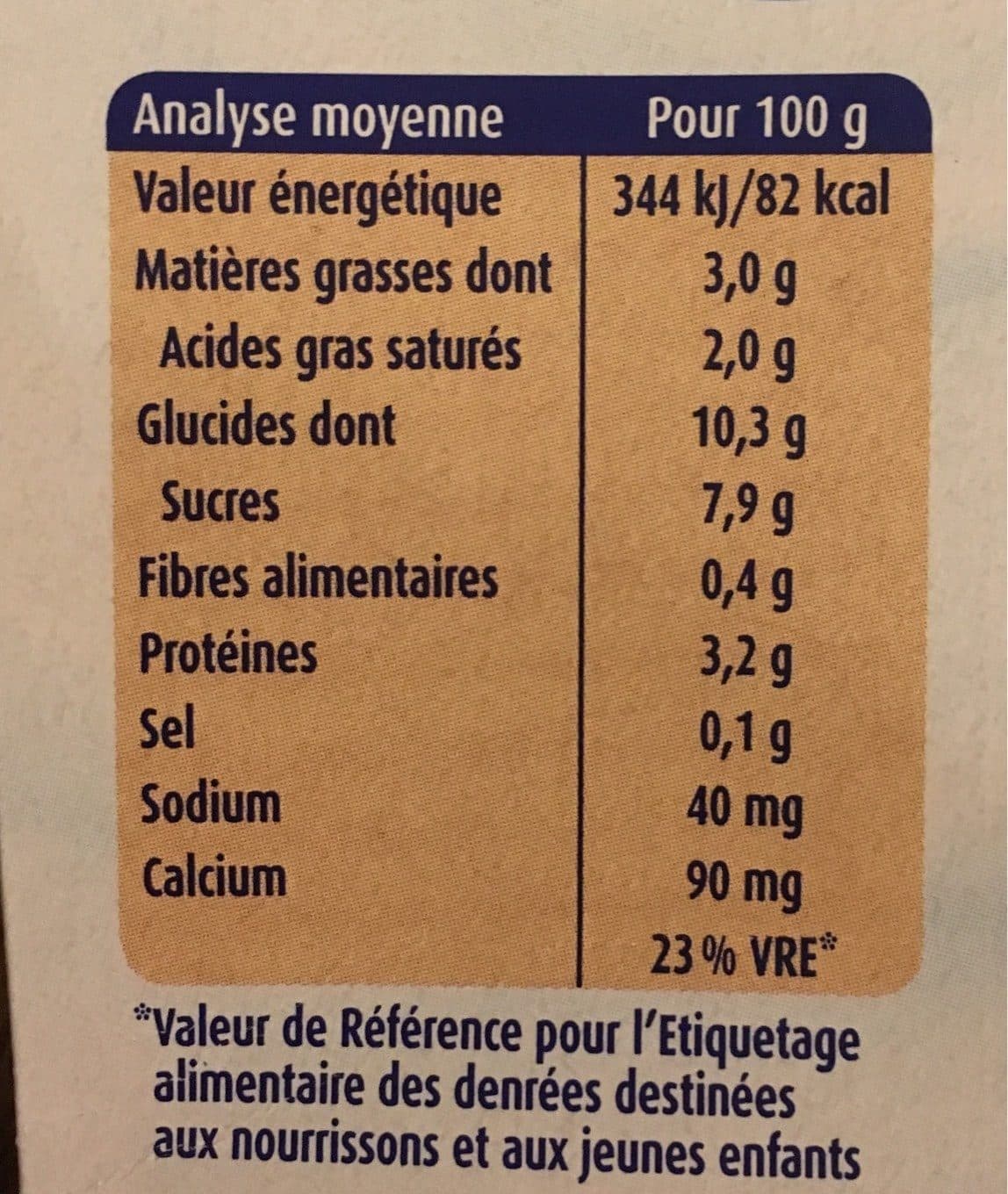 Blédina Les lactés, nature sucré dès 6 mois, 4x100g packshot