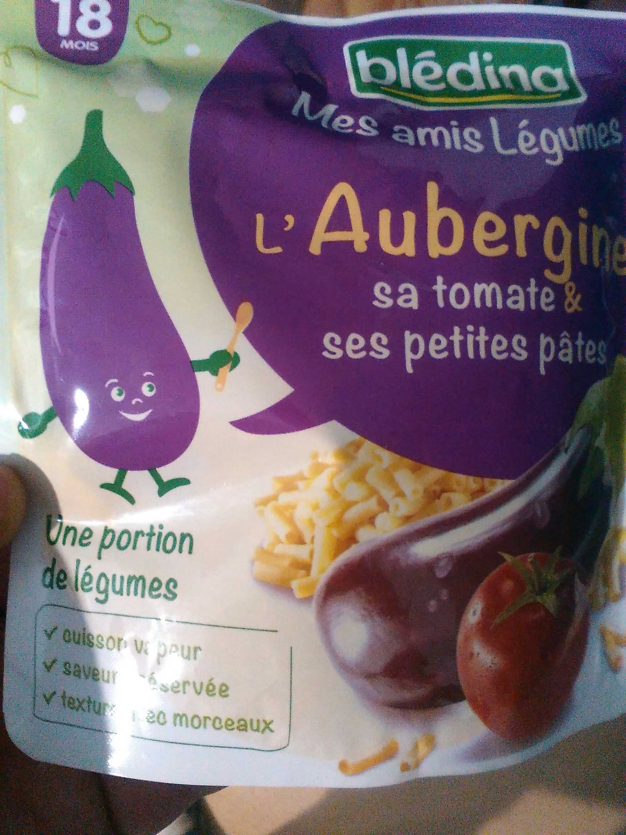 Mes amis légumes L'aubergine sa tomate et ses petites pâtes packshot