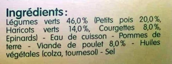bledina Légumes Verts Poulet 2x200g packshot