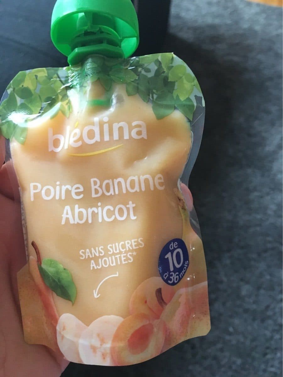 Bledina Purée de fruits poire banane abricot, dès 10 mois packshot