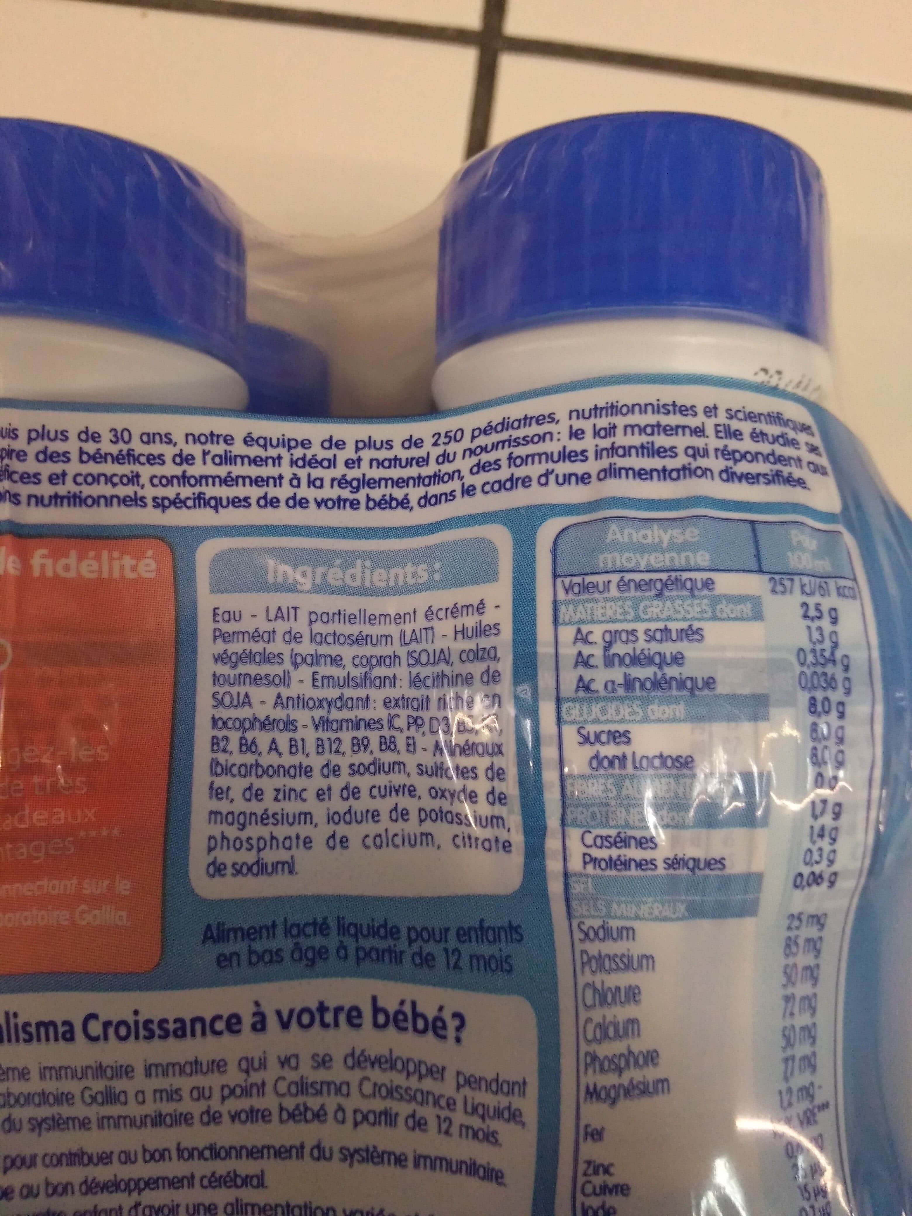 Calisma GALLIA CALISMA Croissance 4x500ml Dès 12 Mois packshot