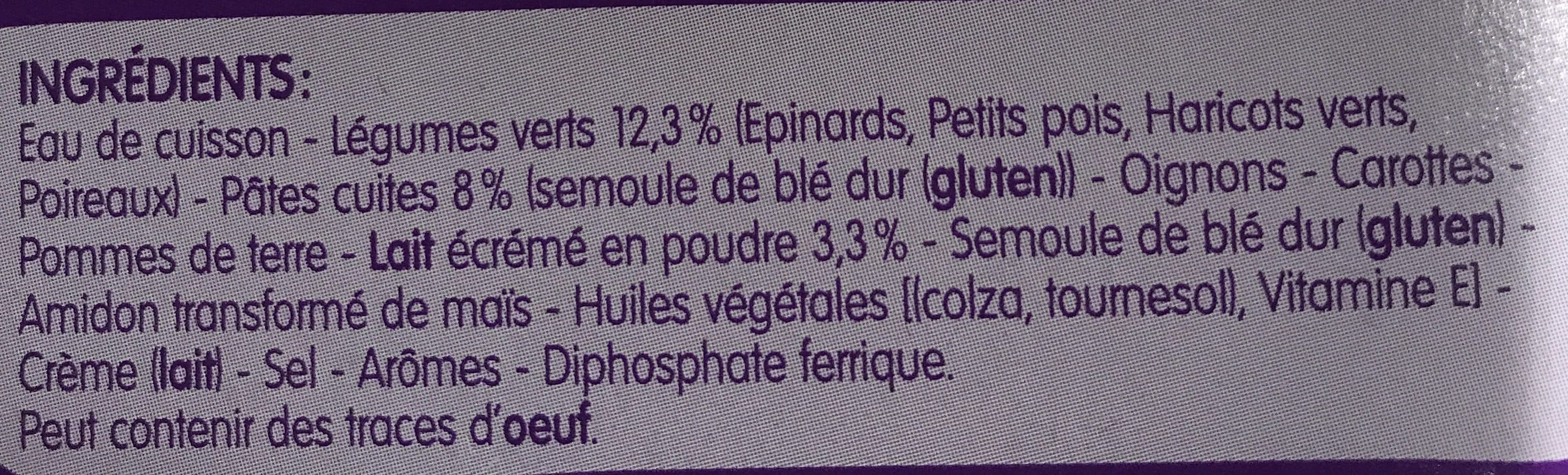 Bledina Blédiner - Légumes verts et pâtes packshot