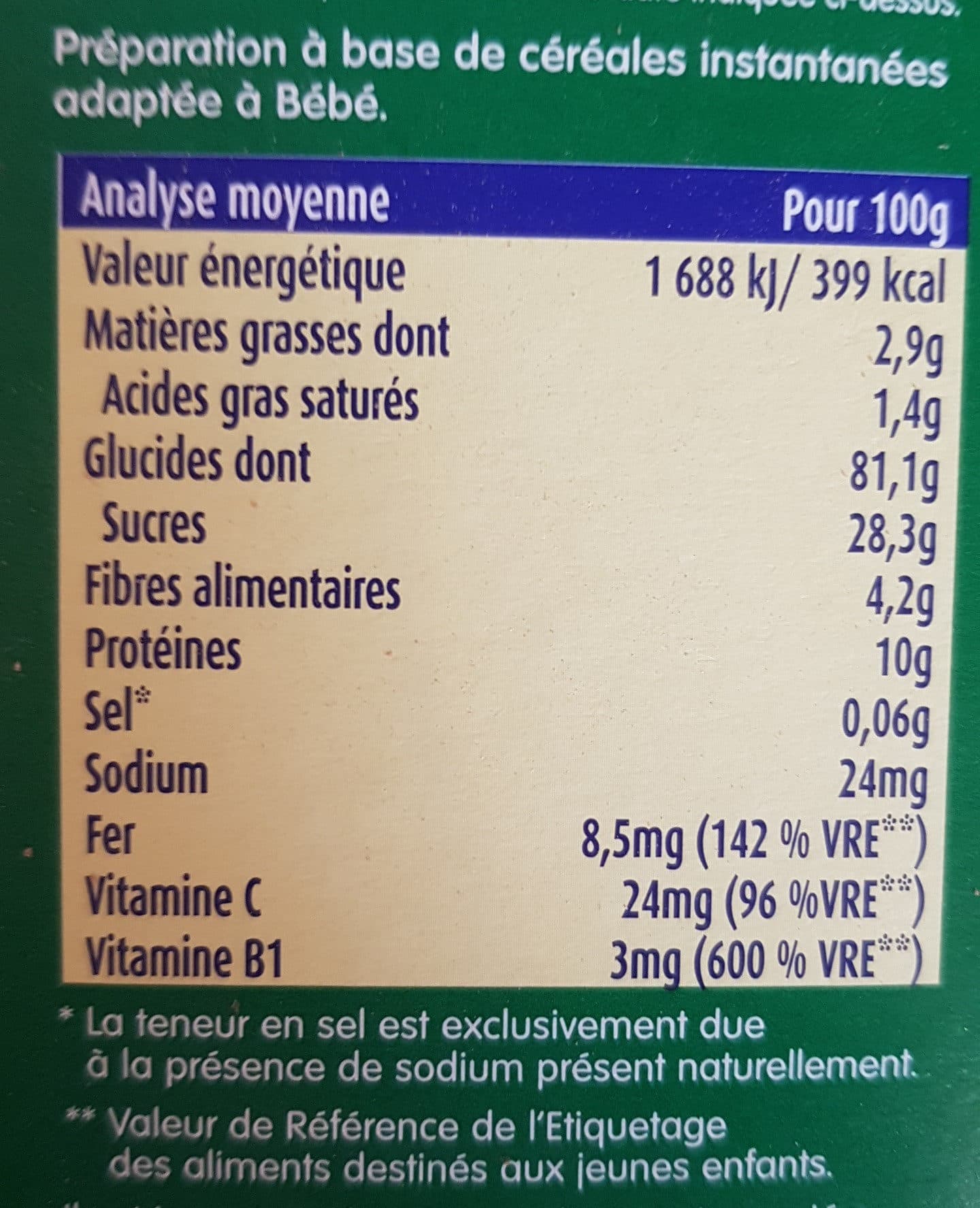 Bledina Bledine croissance choco biscuite packshot