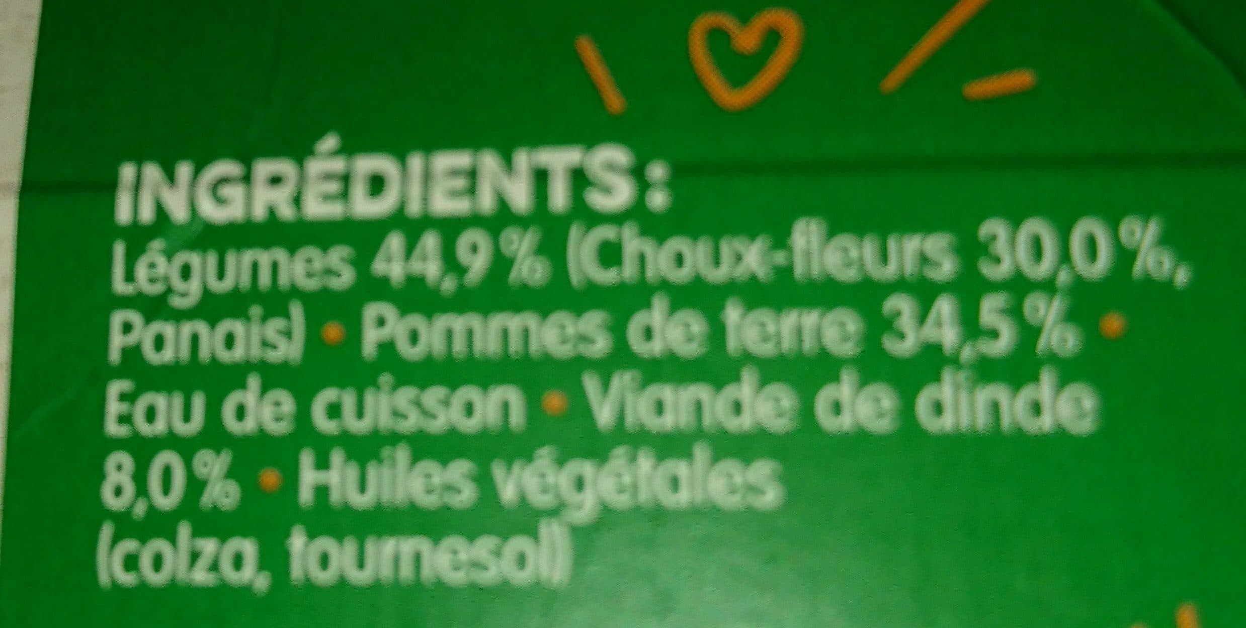 Bledina Purée choux-fleurs dindonneau packshot