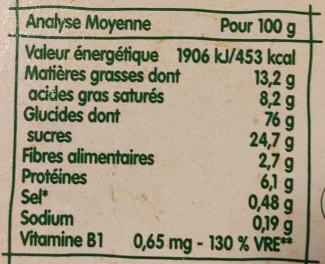 Autres secs Mon premier petit beurre pépites de chocolat packshot