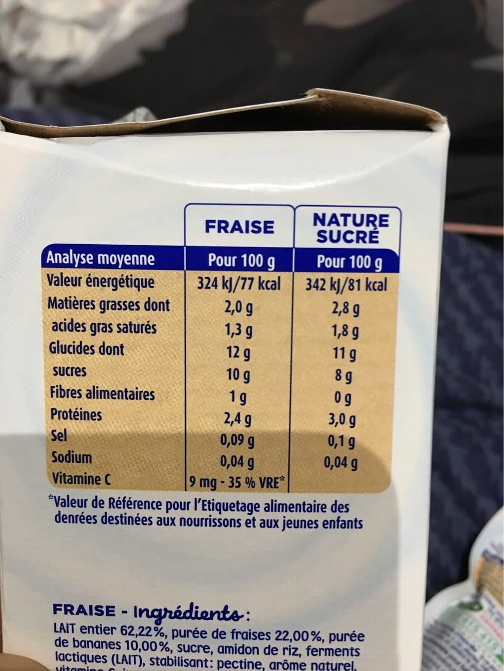 Bledina Gourde lactee nature sucré packshot