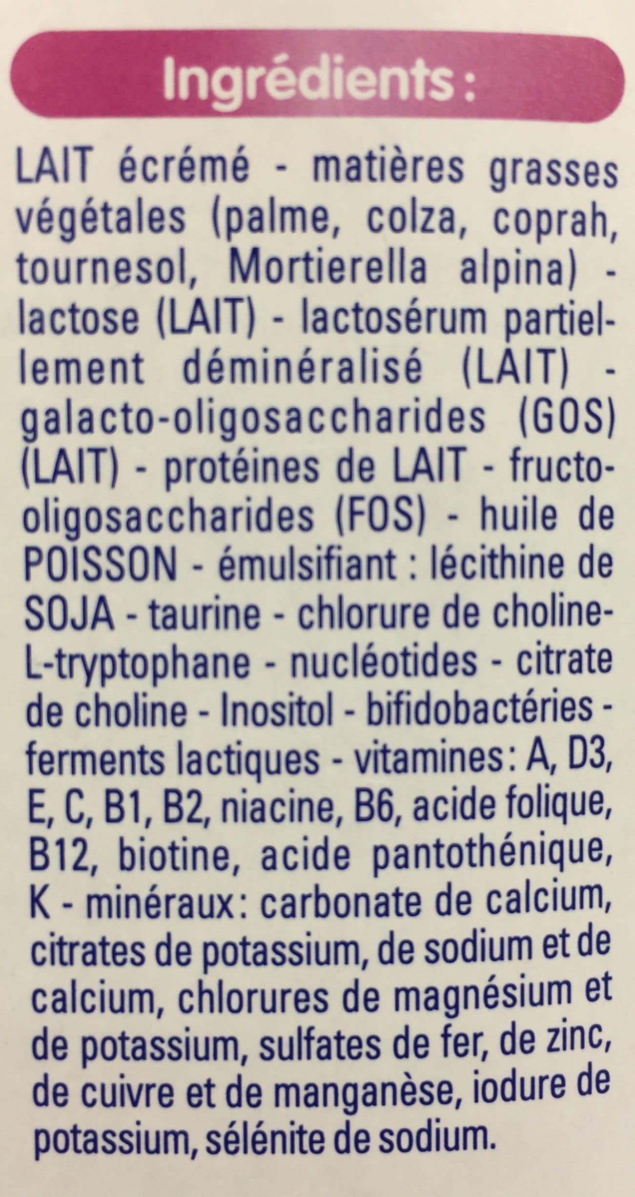 Gallia GALLIA CALISMA RELAIS 2ème âge 900G de 6 à 12 mois packshot