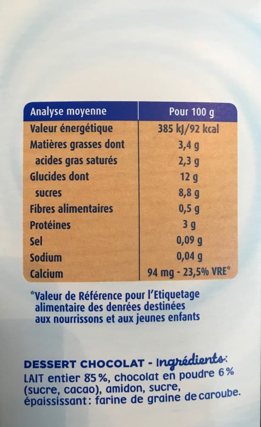 Bledina Gourdes lactees chocolat packshot