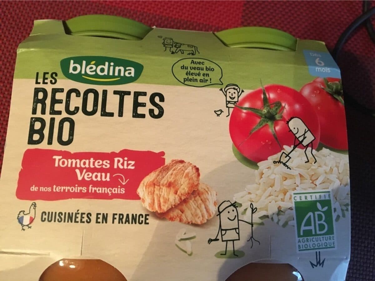 Blédina Les recoltes bio packshot
