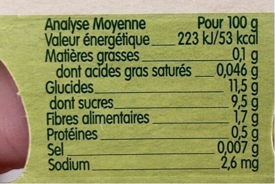 Blédina Compote Pommes Nectarines Bananes packshot