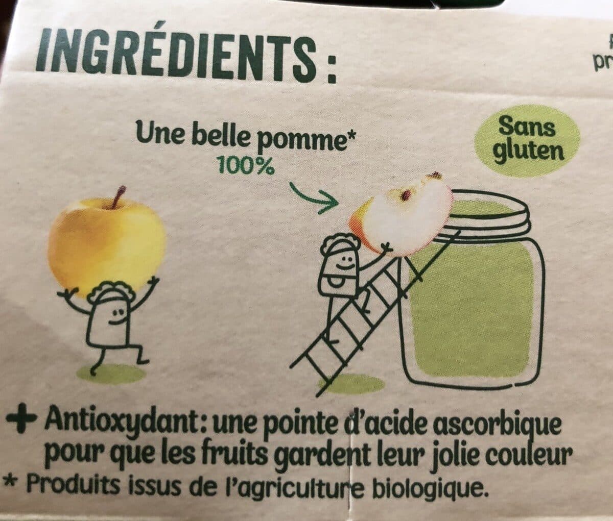 Bledina BLEDINA LES RECOLTES BIO POTS Pommes 2x130g Dès 4/6 Mois packshot