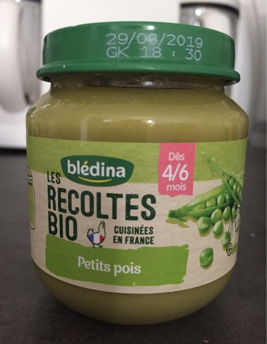 Blédina BLEDINA LES RECOLTES BIO Petits Pois 2x130g Dès 4/6 Mois packshot