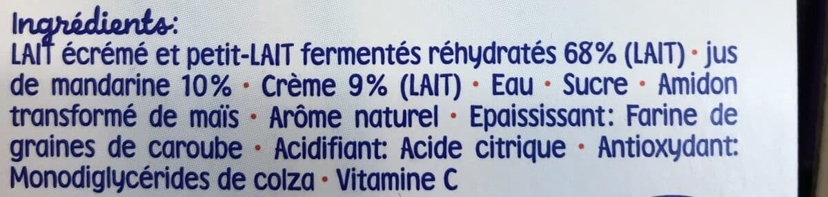 Bledina Blédina Les Brassés Mandarine de Sicile 6x95g Dès 8 mois packshot