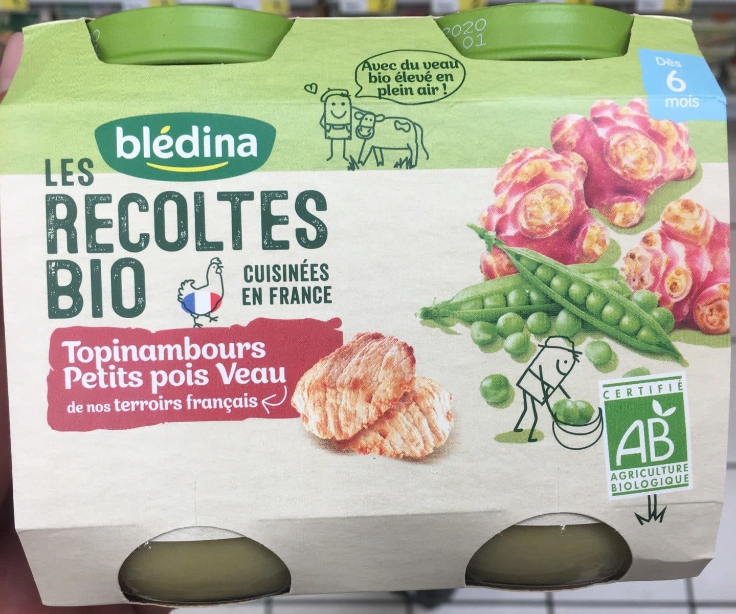 Blédina Les recoltes bio packshot