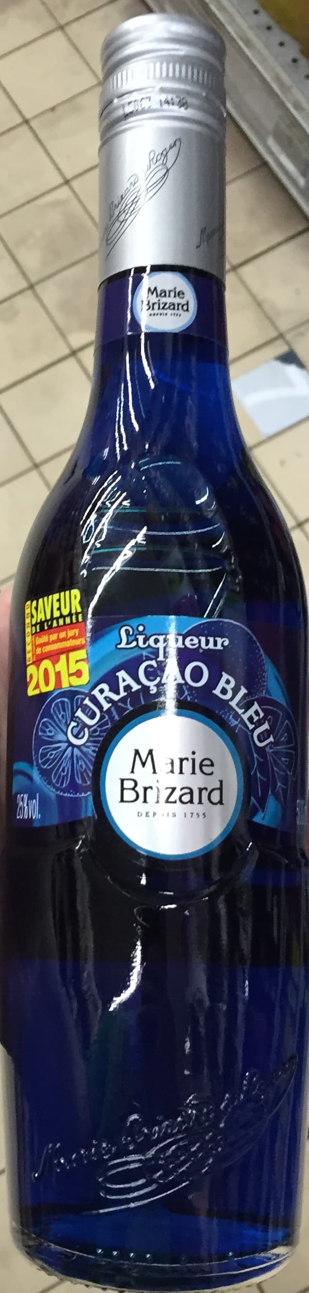Marie Brizard Liqueur Curaçao bleu packshot