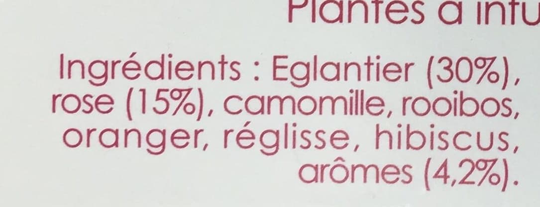La Tisanière Sensation Florale Églantier, Pétales de Rose, Touche de Réglisse packshot