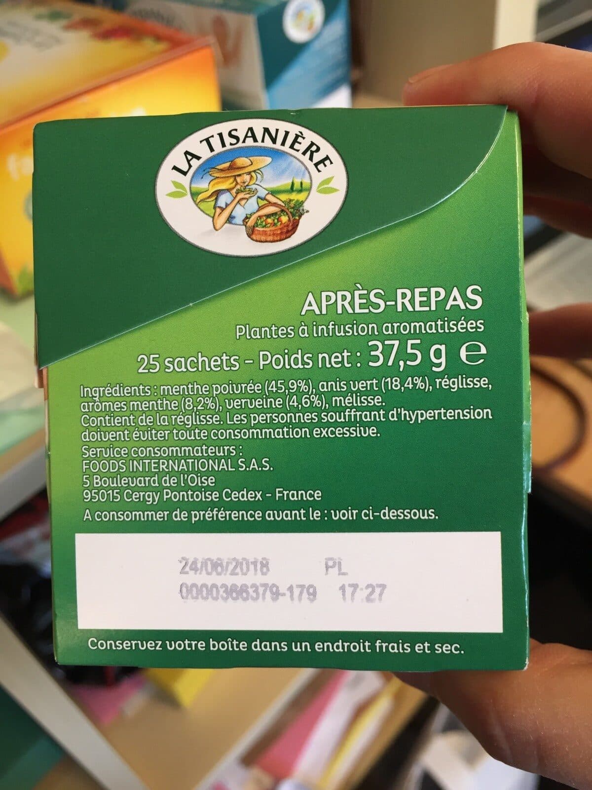 La Tisanière Infusions Après-repas packshot