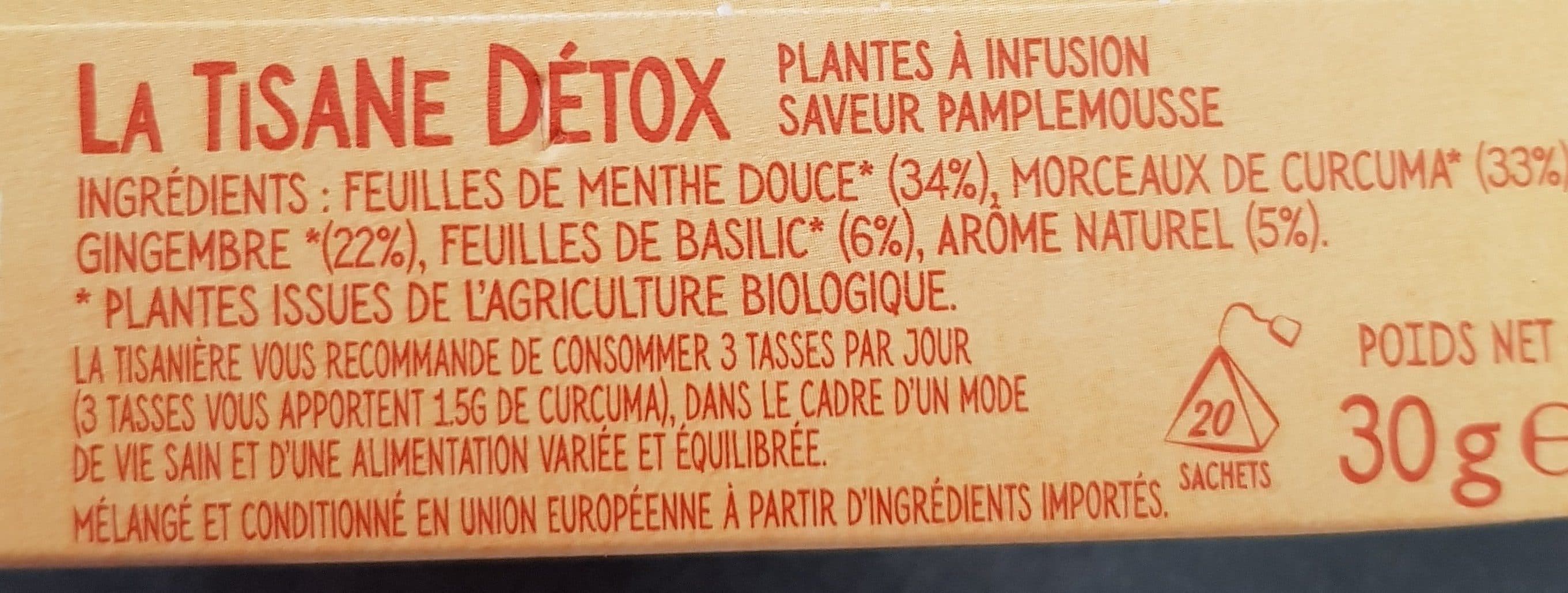 la tisaniere La Tisane Détox packshot