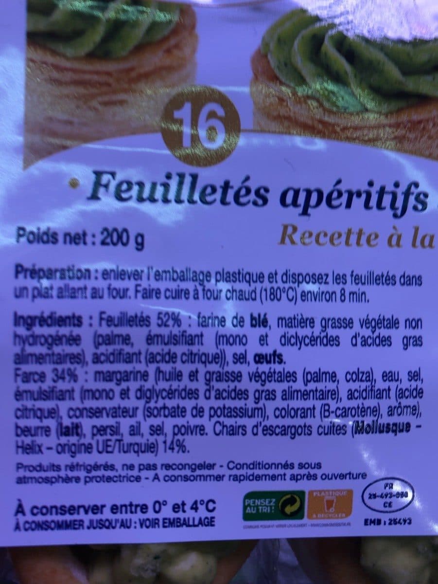 Romanzini Feuilletes aperitif d'escargots packshot